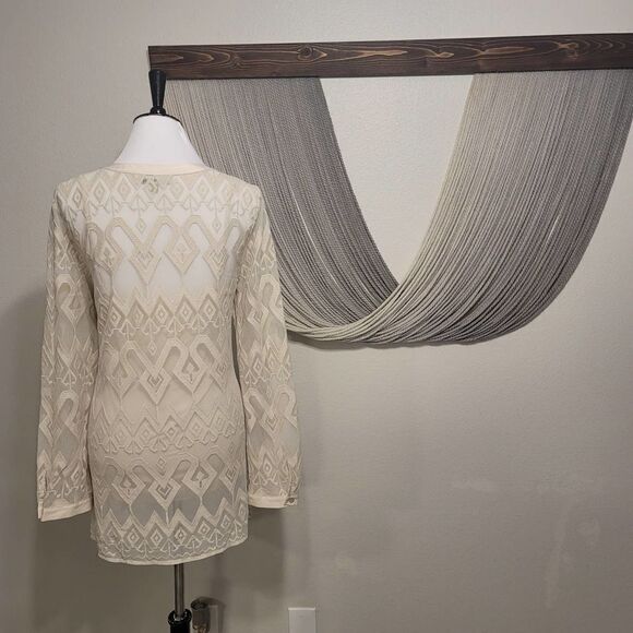 NWT Sigrid Olsen Signature Lace Tunic Sz L - Picture 3 of 5